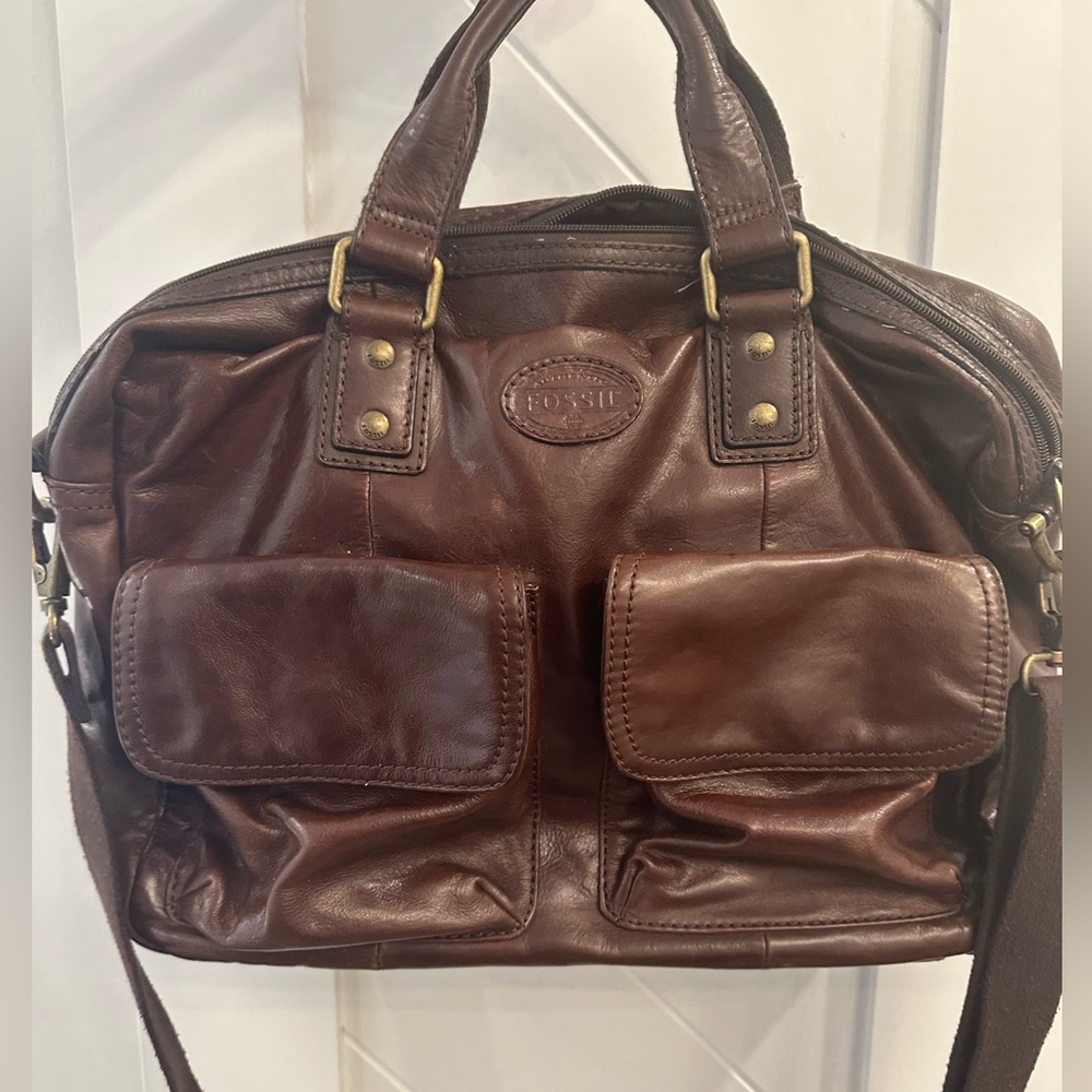 Fossil Leather Travel Bag briefcase